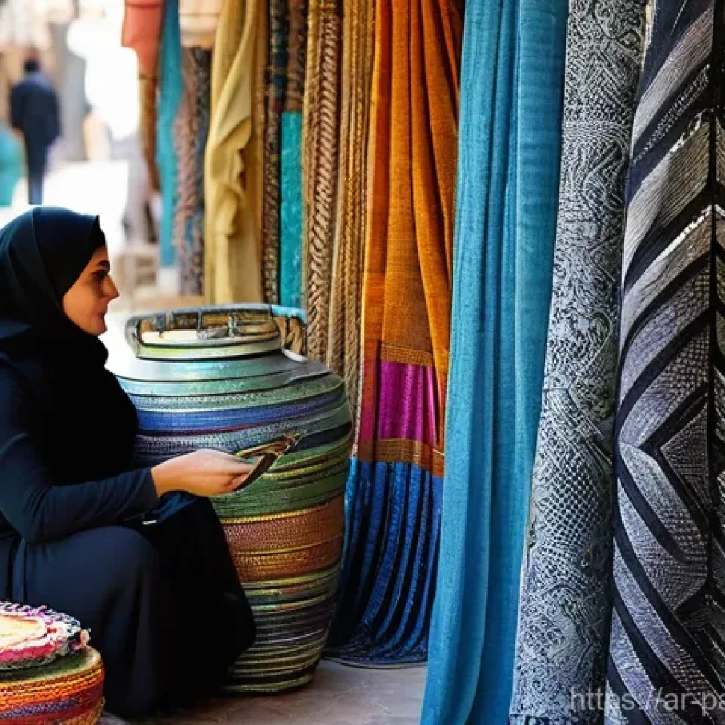 자원순환 경제 모델의 지역 특성 - **Prompt 1: Local Artisan Upcycling in a Vibrant Souk**
"A wide, inviting shot of a bustling, tr...