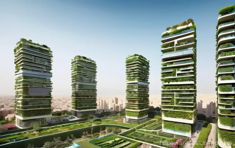 자원순환 경제와 전자상거래의 관계 - **Prompt:** A futuristic, bustling cityscape in a major Arab metropolis like Dubai or Cairo, showcas...