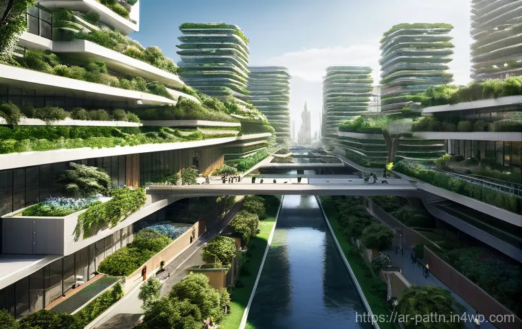 자원순환 경제의 법적 및 제도적 측면 - **Prompt 1: Sustainable Urban Innovation and Infrastructure**
    "A stunning, wide-angle view of a ...