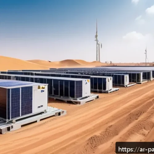 Home 30 자원순환 경제와 로봇 기술의 접목 - A high-tech recycling facility in the Middle East featuring advanced robotic arms equipped with mult...